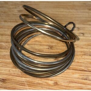 Mixed Metal Bangles (14) Boho Folk Neo-Hippy Chic